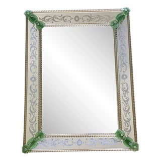 Rectangular Venetian Murano Glass Mirror by Simoeng For Sale