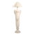 Late 20th Century Neoclassical Urn Plaster Floor Lamp With Swag Handles For Sale