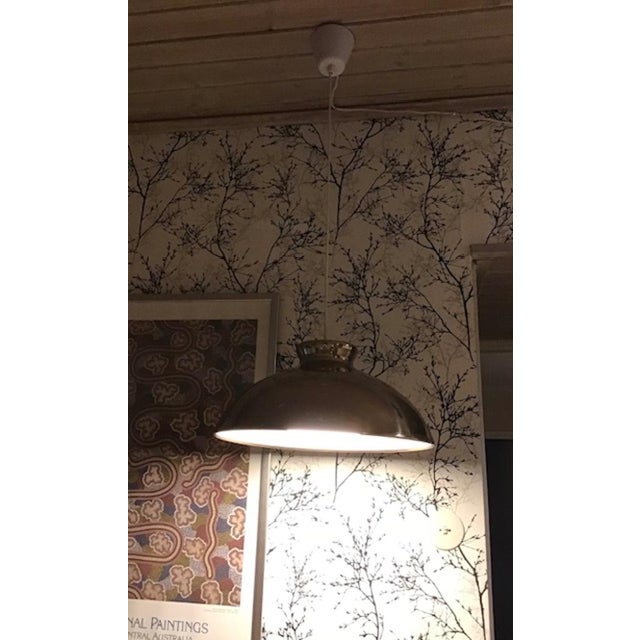 Metal Mid-Century Ceiling Lamp attributed to Bergboms, 1960s For Sale - Image 7 of 11