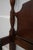 Brown Henkel Harris Queen Size Rice Carved Mahogany Poster Bed For Sale - Image 8 of 17