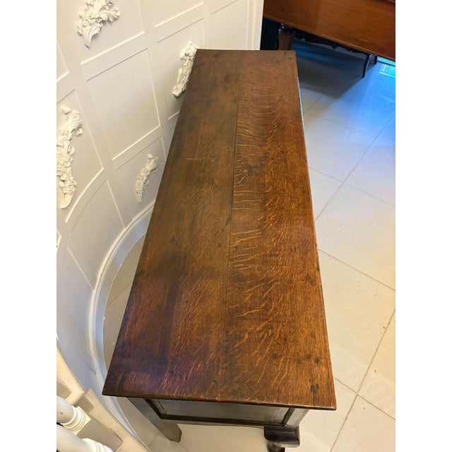 Antique George III Dresser in Oak and Mahogany, 1780 For Sale - Image 14 of 17