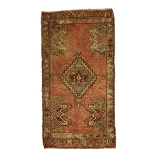 Vintage Turkish Yastik Rug - 01'09 X 03'04 For Sale