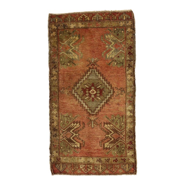 Vintage Turkish Yastik Rug - 01'09 X 03'04 For Sale