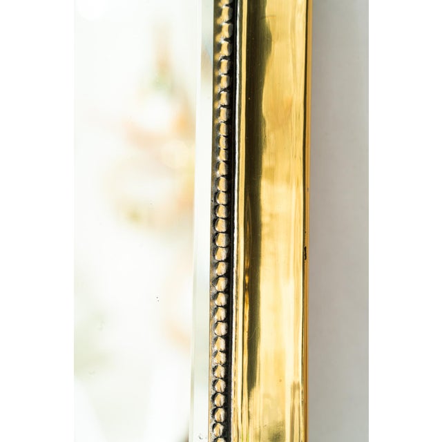 1920s Vintage Art Deco Brass Mirror, 1920s For Sale - Image 5 of 7