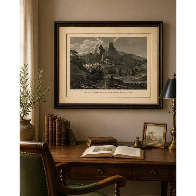 Tardieu, View of Delphi and the Rocks of Mount Parnassus, 1825, Engraving For Sale - Image 4 of 9