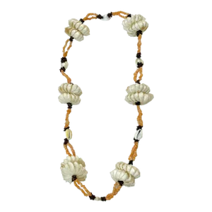 Vintage Coastal Tahitian Shell Garland