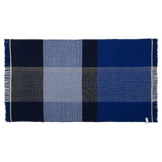 Blue Plaid in Ruana by Sebastian Herkner For Sale