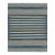 Rug & Kilim's Contemporary Dhurrie Rug in Blue and Beige Stripes - 9x12 For Sale