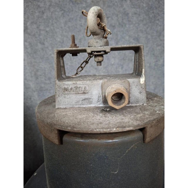 20th Century Industrial Pendant Lights in Enameled Sheet Metal, Set of 2 For Sale - Image 6 of 8