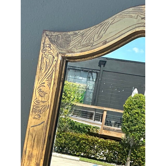 Vintage Carved Gilt Mirror For Sale - Image 10 of 12