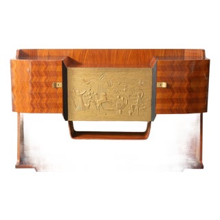 Mid-Century Bar Cabinet by Vittorio Dassi for La Permanente Mobili di Cantù, Italy, 1950s For Sale