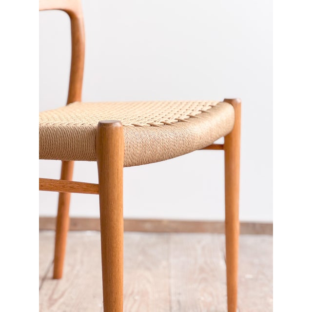 Mid-Century Modern Danish Model 75 Chair in Oak by Niels Otto Møller for J.L. Mollers, 1950s For Sale - Image 11 of 16
