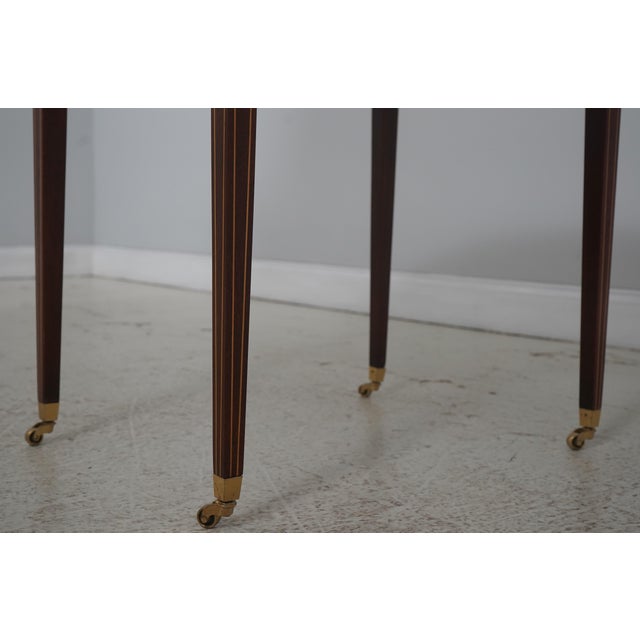 Mahogany Federal Style Drop Leaf Pembroke Table For Sale - Image 14 of 18