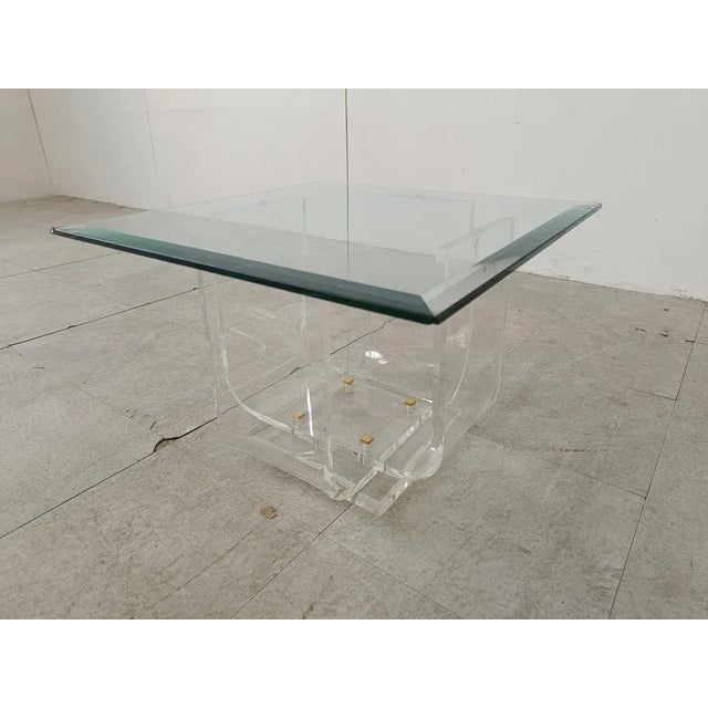 Small Acrylic Coffee Table, 1970s For Sale - Image 4 of 12