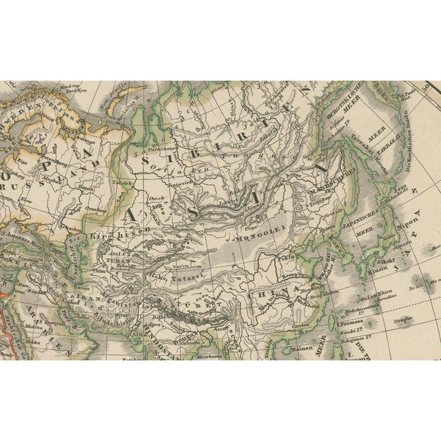 Western & Eastern Hemisphere Maps with World Double Hemisphere Engravings, 1857, Set of 2 For Sale - Image 6 of 17