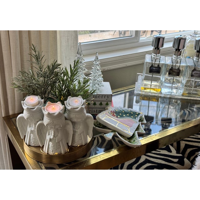 Mid 20th Century Vintage Studio Art Christmas Tree Motif Nut or Candy Dish For Sale - Image 5 of 14