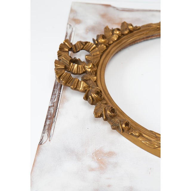 1920s French Double Frame Gilt Wood Mirror, 1923 For Sale - Image 5 of 10