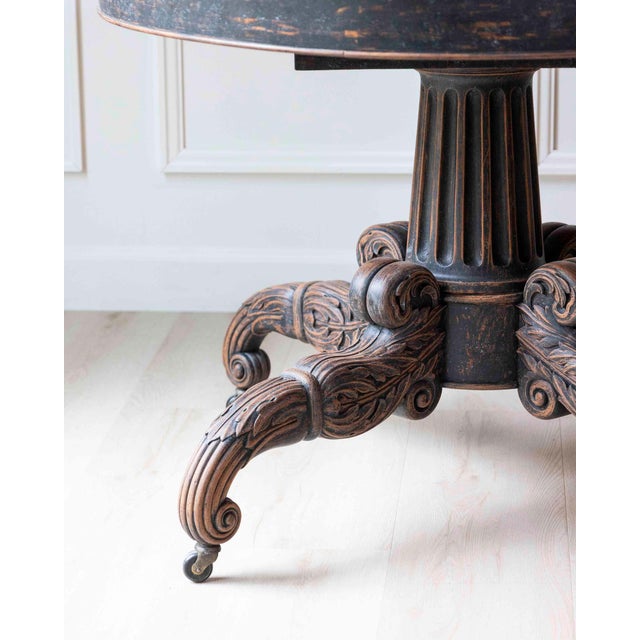 Swedish 19th Century Empire Oval Center Table, circa 1830 For Sale - Image 10 of 11