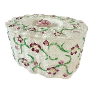 Floral Porcelain Box Japan For Sale