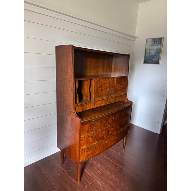Mid-Century Modern Circa 1960s Secretary Desk/Hutch by Erling Torvits, , Attributed For Sale - Image 3 of 12