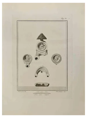 Francesco Giomignani, Ancient Still Life 12, Etching, 18th Century