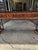 Late 20th Century Monumental Antique Style Chinese Bamboo Alter Console Table With Black Lacquer Top For Sale - Image 4 of 16