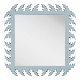 Fleur Home Audubon Square Mirror in Parma Gray, 24x24 For Sale