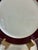 Ceramic Vintage Pickard Fine China Dinner Plates, Set of 8, Burgundy & Gold Band For Sale - Image 7 of 11