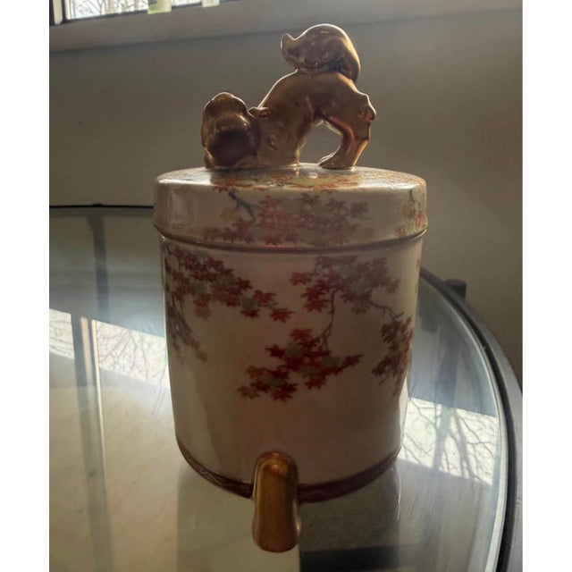 Ceramic Antique Porcelain Asian Cigarette Holder For Sale - Image 7 of 9