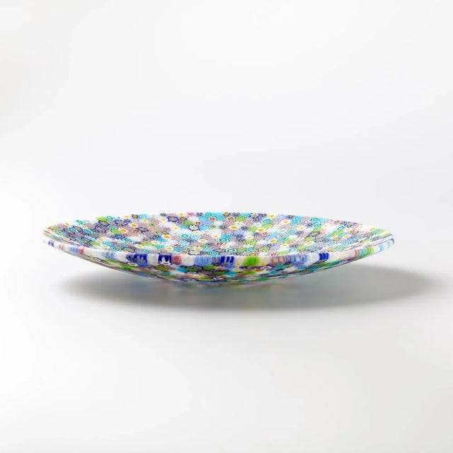 Murano Glass Millefiori Plate by Ercole Moretti For Sale - Image 4 of 4