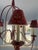 Mid-Century Modern 1950s Jean Royère-Inspired Crimson 5-Light Chandelier For Sale - Image 3 of 8
