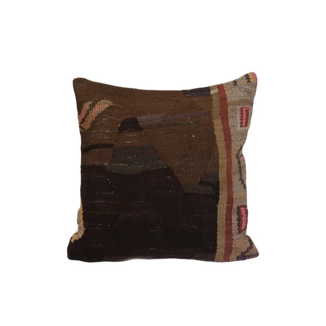 Handmade Kilim Pillow Cover For Sale - Image 4 of 4
