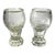 Stemmed Glasses in Thick Cut Crystal with Scrolling Decoration and Monogram, Bohemia, 1900s, Set of 2 For Sale - Image 14 of 14