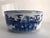 Large Vintage Hand-Decorated Chinese Export Chinoiserie Blue & White Porcelain Bowl For Sale - Image 9 of 10
