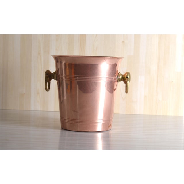 Vintage Champagne Bucket in Copper and Brass Metal, 1960s For Sale - Image 10 of 10