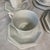 1980s 1980s Johnson Brothers Heritage White Octagonal Ironstone Cup, Saucer and Plate, Creamer - Set of 28 PCS For Sale - Image 5 of 7