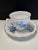 English Mid 20th Century Royal Vale Forget-Me-Not Bone China Teacup & Saucer, England For Sale - Image 3 of 8