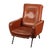 Vintage Armchair in Foam, Upholstery, Leatherette & Metal, 1970s For Sale