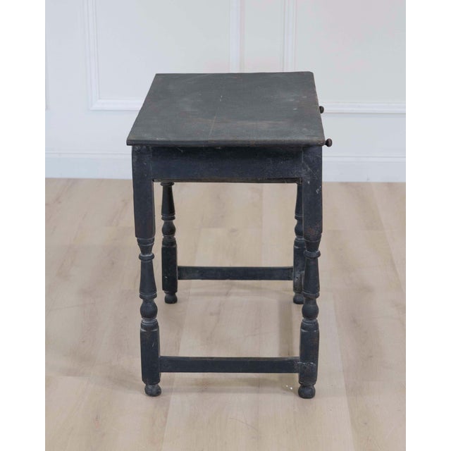 English 18th Century Painted Oak Side Table For Sale - Image 10 of 10