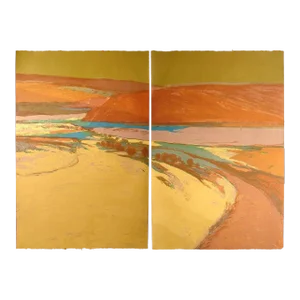 James Conaway "Vermillion Cliffs" Diptych 2 Signed Art Lithographs Submit Offer
