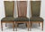 French 1980s Baker Furniture Louis XVI Style Cane Back Dining Chairs Set of 6 With Tufted Fabric For Sale - Image 3 of 7