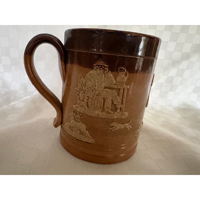English 19th C Doulton Lambeth Hunting Mug For Sale - Image 3 of 10