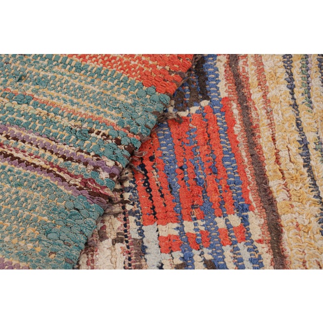 Textile Vintage Moroccan Runner in Gold With Geometric Patterns, From Rug & Kilim For Sale - Image 7 of 7