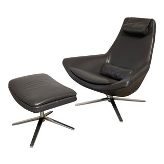 B&B Italia Metropolitan Chair & Ottoman, 2 Pieces For Sale