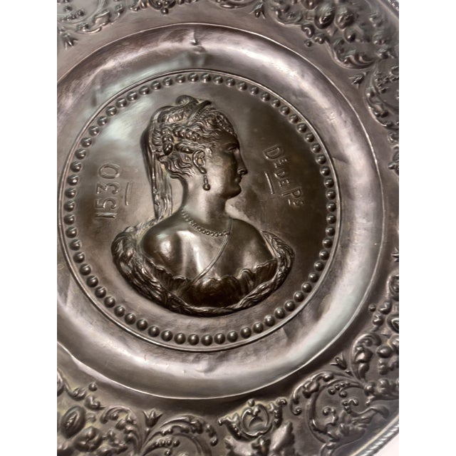Handmade Bronze Plate, 1930 For Sale - Image 6 of 8