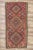 Rose Vintage Persian Shiraz Kilim Gallery Rug 05'03 X 11'01 For Sale - Image 8 of 9
