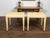 Pair of Baker Furniture Midcentury Wicker Side Tables with Tapered Legs For Sale In Atlanta - Image 6 of 10