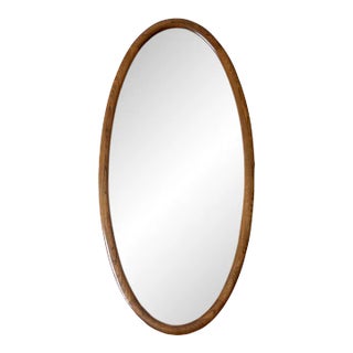 Antique Oval Beveled Glass Mirror For Sale