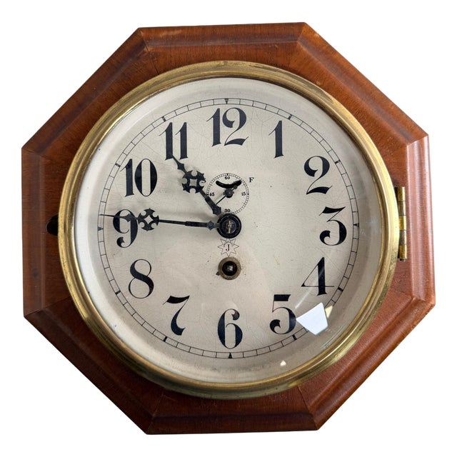 Junghans Vienna Secession Wall Clock by Adolf Loos, 1920s For Sale