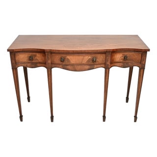 Vintage Georgian Style Inlaid Console Table, 1930 For Sale